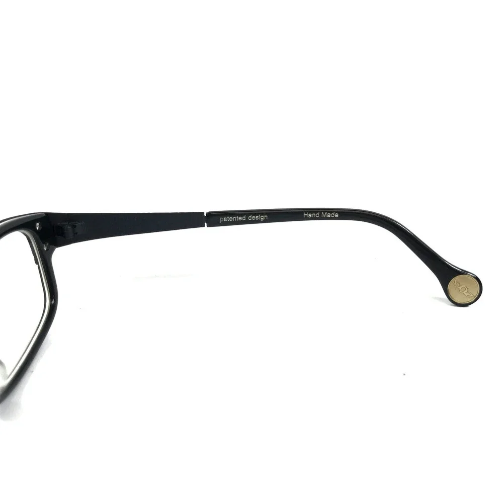 BOZ Eyeglasses Frames VARA 0010 Black White Silver Studded 53.5-16.5-135